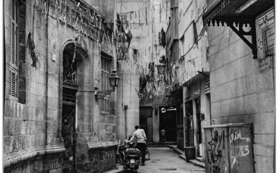 “I ride a G.S. scooter with my hair cut neat I wear my wartime coat in the wind and sleet” (Cairo, Egypt – 2011)