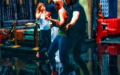 Jodie, Candace, and the Chmerkovskiy Brothers-Warner Brothers Studio-Burbank, California-2015
