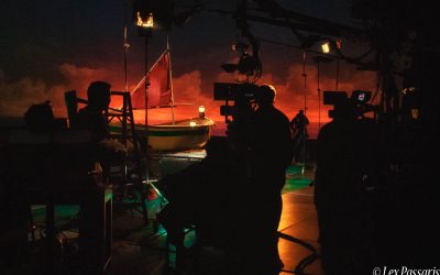 Shooting a stranded at sea episode, Suite Life on Deck-Hollywood Center Studios-Hollywood, California-2009