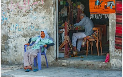 While uncle works (Cairo, Egypt 2011)